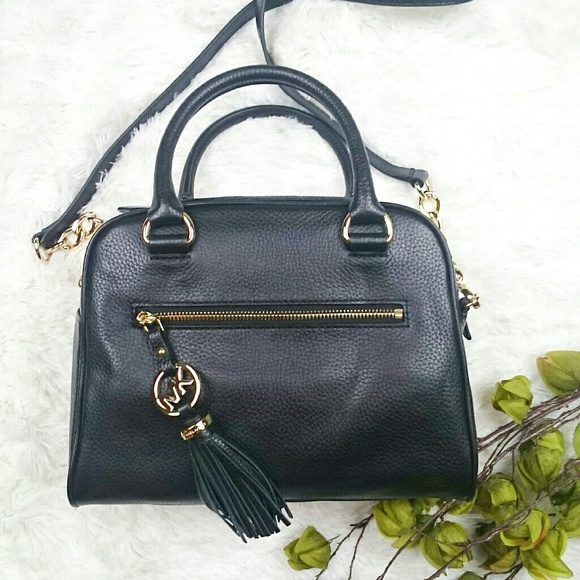 Michael Kors Handbags - NWT Michael Kors Knox Tassel black leather satchel